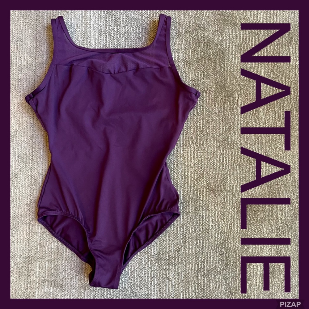 NATALIE SLEEVELESS MULBERRY PURPLE LEOTARD